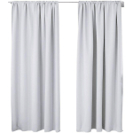 2 PIÈCES RIDEAUX OCCULTANT.POUR MAISON INTÉRIEURE POUR FENÊTRE ET PORTE ISOLANT THERMIQUE.135X245CM.GRIS BLANC VH5880WS-2 - WOLTU