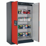 ARMOIRE SÉCURITÉ Q-PEGASUS-90 Q90.195.120.WDAC GRIS/ROUGE - MANUTAN COLLECTIVITÉS