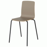 CHAISE MALIBU 4P T7 COQUE GRIS ARGILE U727 / ACIER GRIS 7016