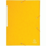 CHEMISE MAXI CAPACITY CARTE LUSTRÉE 425GM² A4 JAUNE - EXACOMPTA