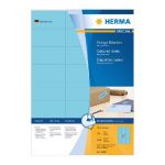 HERMA ETIQUETTES COULEUR - HERMA - COLORIS : BLEU -  70 X 37 - BOITE DE 2400 ÉTIQUETTES