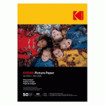 PAPIER PHOTO INSTANTANÉ KODAK 50 FEUILLES DE PAPIER PHOTO 180G/M², BRILLANT