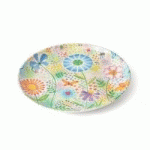 ASSIETTE A DESSERT 19 CM MELAMINE BLANCHE DECOR CHAMPÀTRE