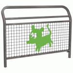 BARRIÈRE 1.50 SPÉC ECOLE CONVIVIALE CHIEN ZINC GRIS PROCITY - PROCITY