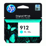 CARTOUCHE HP 912 CYAN POUR IMPRIMANTE JET D