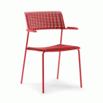 CHAISE LULA AVEC ACCOUDOIRS - ROUGE