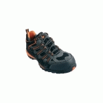 BASKETS DE SÉCURITÉ BASSE HELVITE S1P SRA HRO EN CUIR VELOURS NOIR/ORANGE P38 - COVERGUARD - 9HEVL.38