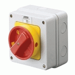 GEWISS GW70431 - INTERRUPTEUR ROTATIF 16A 2P 50HZ IP65 - ROUGE/JAUNE