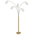LINDBY ABIRAM LAMPADAIRE, LAITON/BLANC