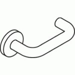 PAIRE DE ROSACE BEC DE CANE GRIS 92 - HEWI - 0305FR 92