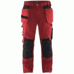 PANTALON DE TRAVAIL ARTISAN ROUGE/NOIR TAILLE 40 - BLAKLADER