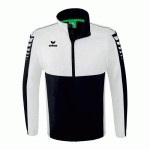 VESTE COUPE-VENT IMPERMÉABLE - ERIMA - SIX WINGS NOIR/BLANC