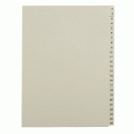 LOT DE 2 - INTERCALAIRE A4 CARTE BEIGE 25 ONGLETS NUMÉRIQUES 1 À 25 BEIGES - 1 JEU
