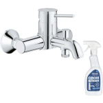 GROHE - MITIGEUR BAIN DOUCHE MÉCANIQUE QUICKFIX START CLASSIC + NETTOYANT GROHCLEAN - CHROMÉ