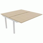 MULTIPOSTE SUIVANT L160 X P163 - ECHANCRURE PIED ARCHE CHÊNE - BURONOMIC