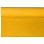 NAPPE DAMASSÉE, (L)1,2 X (L)8 M, JAUNE - LOT DE 4