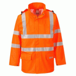 PORTWEST FR41 VESTE DE PLUIE HIVIS FR SEALTEX ORANGE - TAILLE XXXL
