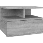 TABLE DE CHEVET FLOTTANTE SONOMA GRIS 40X31X27 CM