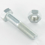 VIS EXPRESS - BOULON (VENDU AVEC ÉCROU) TÊTE HEXAGONALE TH M16X35 ACIER ZINGUÉ BLANC CONDITIONNEMENT: 5 PIÈCES