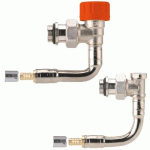 KIT DE ROBINETTERIE THERMOSTATIQUE BITUBE M30 - ÉQUERRE À SERTIR 1/2 16 - DOUBLE PANNEAU COMAP