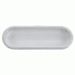 POIGNÉE CUVETTE PLASTIQUE BLANC 75X23MM PIÈCE - MONIN - 131610