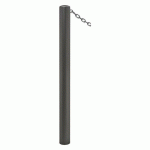 POTELET CARREFOUR Ø76 MM CHAINES 1 ANNEAU GALVA GRIS PROCITY - PROCITY