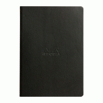 RHODIARAMA PIQÛRE A5 LIGNÉ 64 PAGES, PAPIER 90G - NOIR