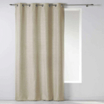 RIDEAU À ŒILLETS NEWTON 140X260CM BEIGE