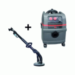 ASPIRATEUR EAU ET POUSSIÈRE ASP255 + PONCEUSE GIRAFE POG225 + 25 DISQUES LEMAN