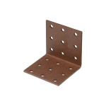 LOCHPLATTENWINKEL DURAVIS® 60 X 60 X 60 MM, MATERIAL: STAHL, SENDZIMIRVERZINKT, OBERFLÄCHE: ROSTBRAUN