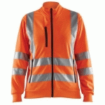 SWEAT ZIPPÉ HAUTE VISIBILITÉ FEMME TAILLE L - BLAKLADER