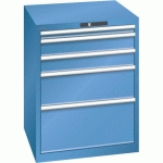 ARMOIRE BLEU CAP. 717X725X850 AVEC 5 TIR. 75KG _ 14.411.040 - LISTA