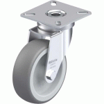 BLICKLE - ROULETTE PIVOTANTE Ø 75MM BANDAGE CAOUTCHOUC TPE 75KG - LPA-TPA 75G