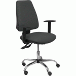 CHAISE DE BUREAU ELCHE S 24 HORAS SIMILICUIR GRIS FONCÉ - PIQUERAS Y CRESPO