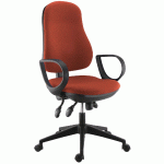 FAUTEUIL DE BUREAU FREZIO ACCOUDOIRS FIXES COLORIS CORAIL - MANUTAN COLLECTIVITÉS