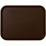 LOT DE 10 - PLATEAU SELF 46 X 36 CM - MARRON