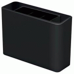 LOT DE 2 - MULTIPOT À CRAYONS SMART-LINE, PLASTIQUE, NOIR