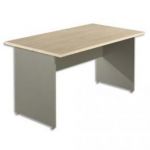 SIMMOB BUREAU PLATEAU ÉRABLE L80 X P80 CM + PAIRE DE PIED BUDGET