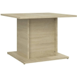 TABLE BASSE CHÊNE SONOMA 55,5X55,5X40 CM AGGLOMÉRÉ