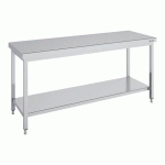 TABLE INOX CENTRALE SÉRIE 700 MCD70-140 LONGUEUR 140 CM