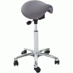 MINI SIÈGE - TISSU 3D - BAS - ROULETTESEASY ROLLING - GRIS - GLOBAL PROFESSIONAL SEATING