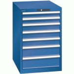 ARMOIRE BLEU GENT. 564X725X850 AVEC 7 TIR. 75KG _ 14.405.090 - LISTA