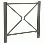 BARRIÈRE PROVINCE SIMPLE CROIX 1.07 M INOX ZINC GRIS PROCITY - PROCITY