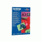 BROTHER INNOBELLA PREMIUM PLUS BP71GA3 - PAPIER PHOTO - BRILLANT - 20 FEUILLE(S) - A3 - 260 G/M²