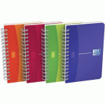 CARNET OFFICE SPIRALE 90X140 180 PAGES 90G 5/5 MY COLOURS - OXFORD