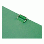 LOT DE 10 - CHEMISE EXTENSIBLE À RABAT EXACOMPTA À BOUCLE DOS 13 CM VERTE