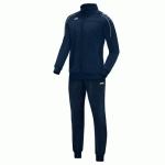 ENSEMBLE SURVÊTEMENT DE FOOT POLYESTER VESTE ET PANTALON ENFANT - JAKO - CLASSICO BLEU MARINE