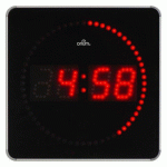 HORLOGE MURALE LED CLASSIQUE 28 X 28 CM - ÉLECTRIQUE