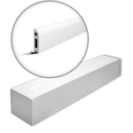 FL5-BOX WALLSTYL NOEL MARQUET 1 CARTON 12 PIÈCES PLINTHE DESIGN INTEMPOREL CLASSIQUE BLANC 24 M - BLANC - NMC