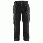 PANTALON DE TRAVAIL X1900 ARTISAN CORDURA® NYCO NOIR TAILLE 58C - BLAKLADER